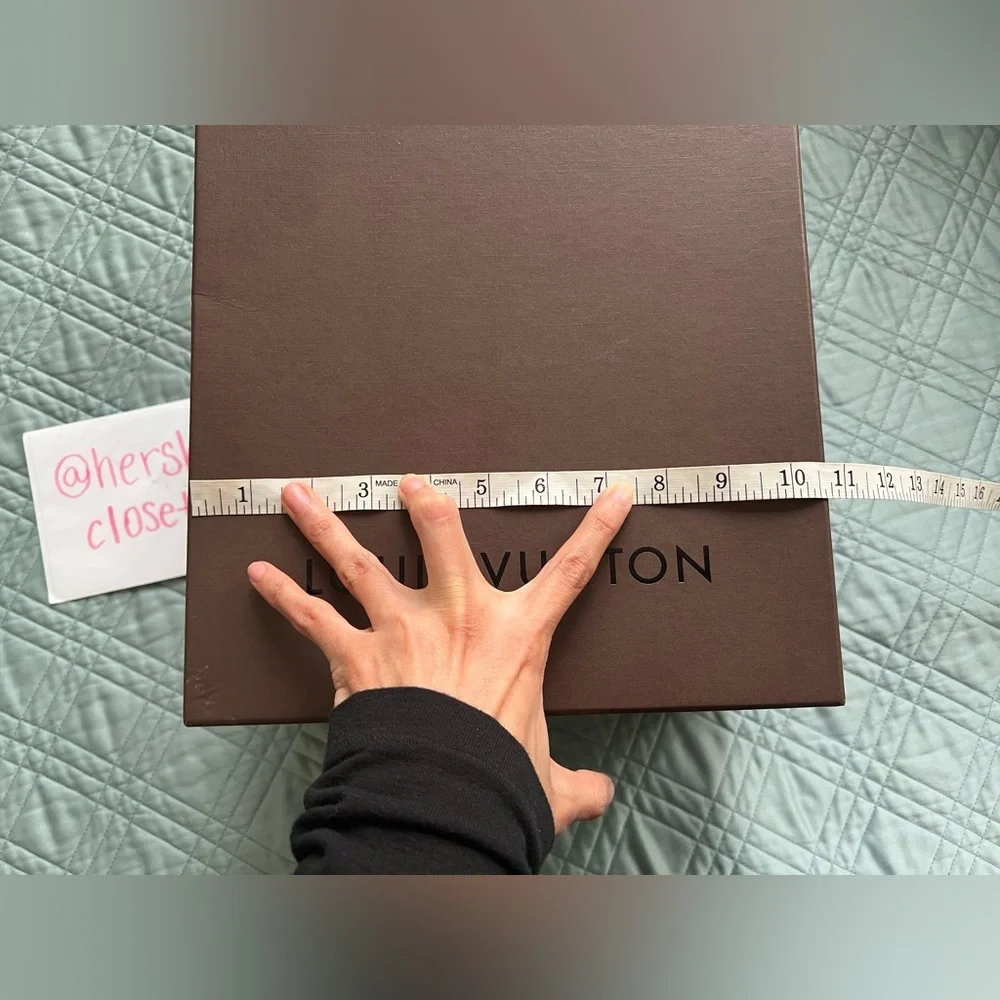 Authentic Louis Vuitton Large Brown Box Paper Shopping Storage